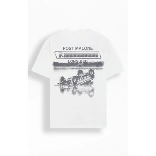 PacSun Men's Post Malone Long Bed T-Shirt - Multicolor