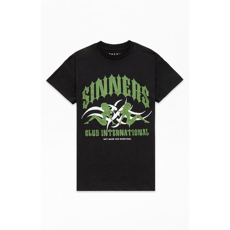 PacSun Men's Sinner Rhinestone T-Shirt