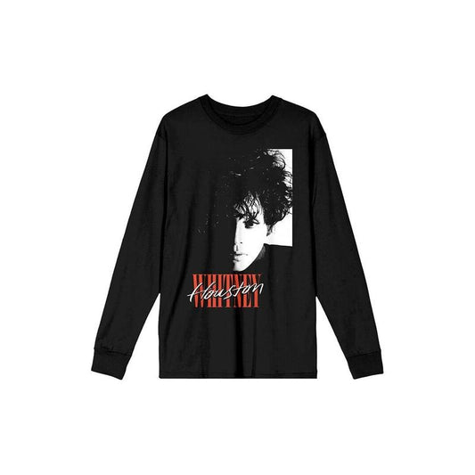 PacSun Men's Whitney Houston Portrait Long Sleeve T-Shirt - Multicolor