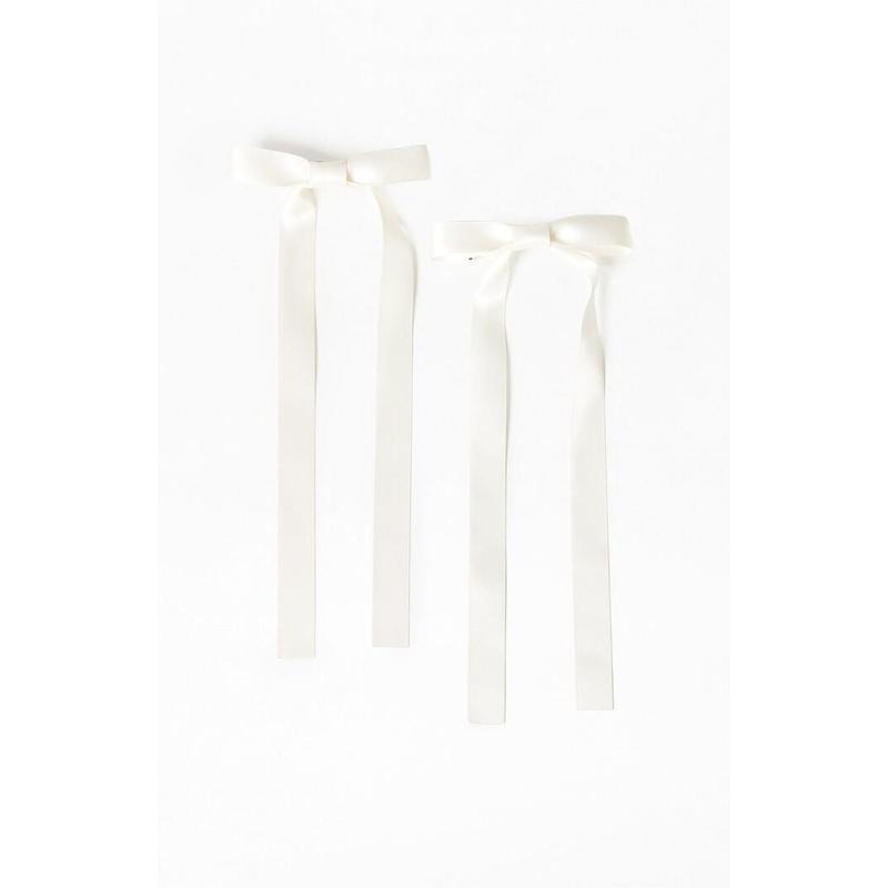PacSun Women's 2 Pack Satin Bow Barrettes