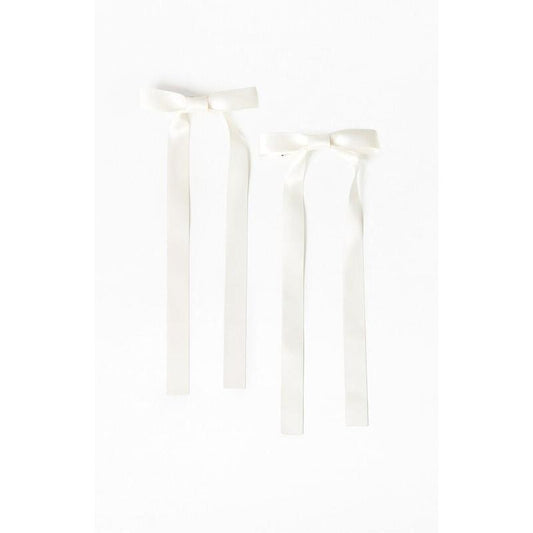 PacSun Women's 2 Pack Satin Bow Barrettes