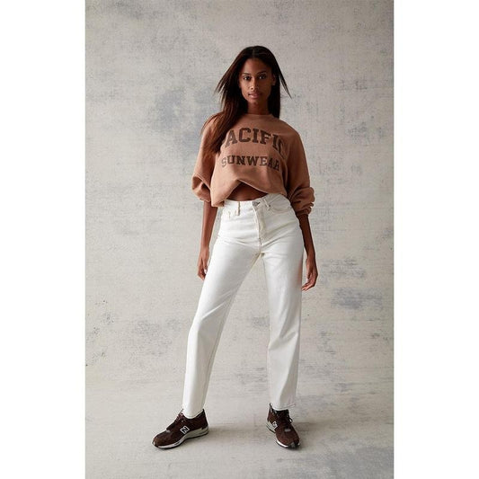 PacSun Women's Eco Off White Dad Jeans