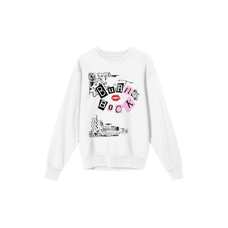 PacSun Women's Mean Girls Burn Book Crew Neck Sweatshirt