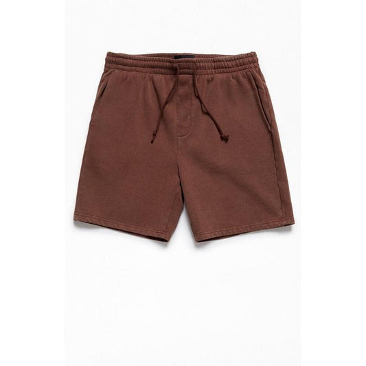 Pacsun Men's Brown Fleece Volley Sweat Shorts