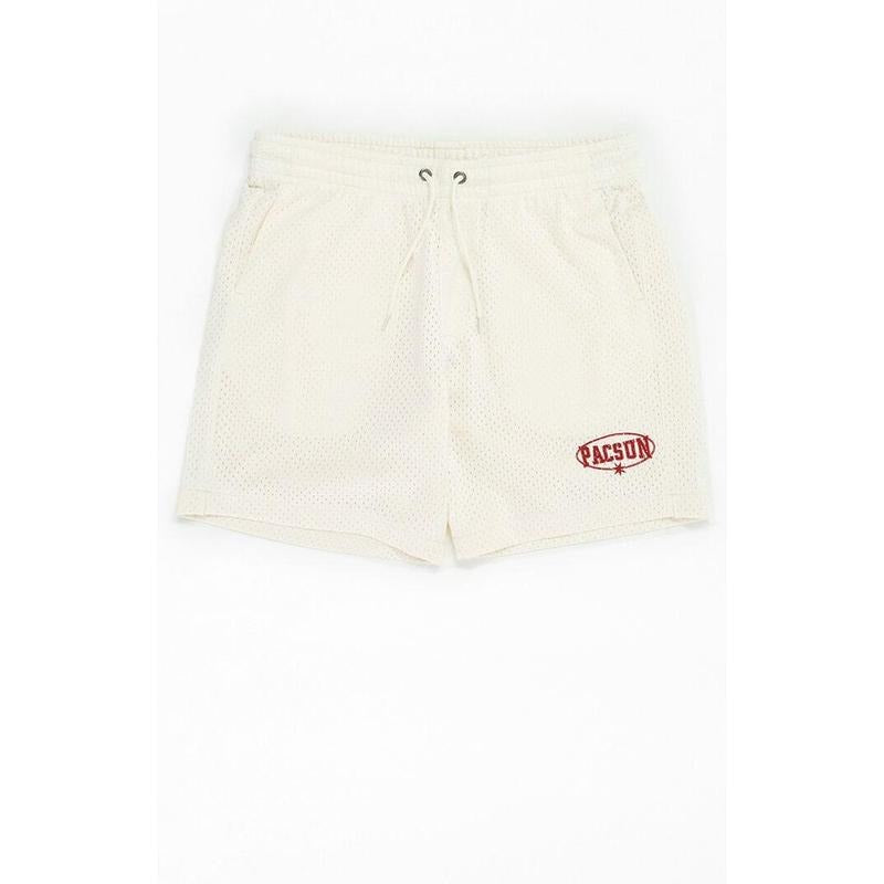 Pacsun Men's Cream Mesh Basketball Shorts