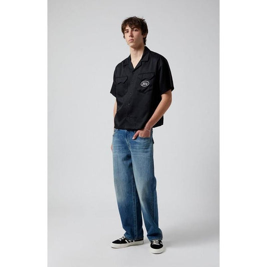 Pacsun Men's Medium Indigo Button Slub Baggy Jeans