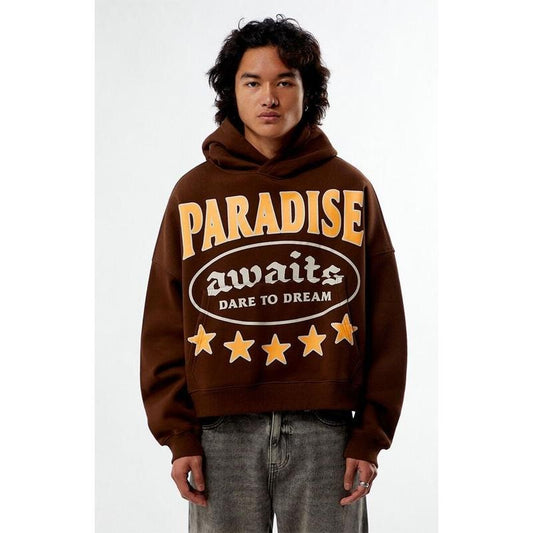 Pacsun Men's Paradise Awaits Cropped Hoodie