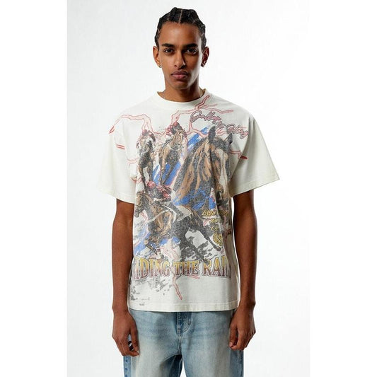 Pacsun Men's Riding The Rails Oversized T-Shirt