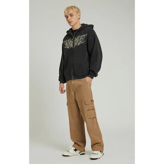 Pacsun Men's Tan Ripstop Baggy Cargo Pants