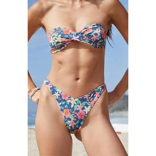 Pacsun Women's Floral Cosmos High Cut Bikini Bottom