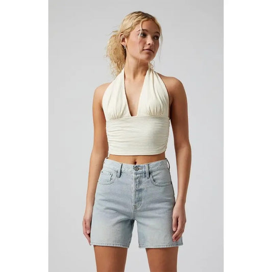 Pacsun Women's Light Indigo Denim Dad Shorts