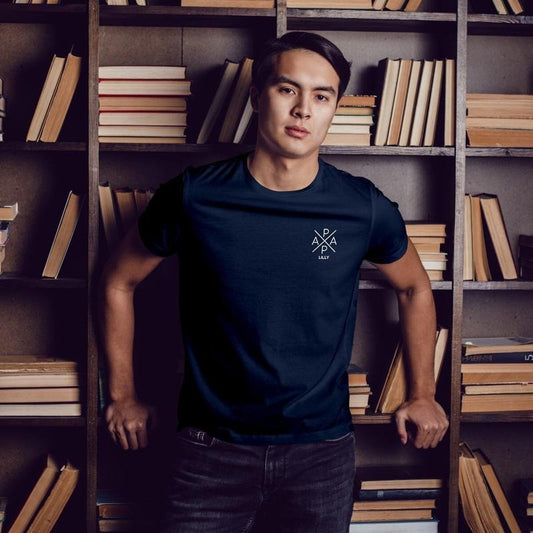 Papa Cross T-shirt Navy Personalized With Name Hoodie, T-shirt and sweater