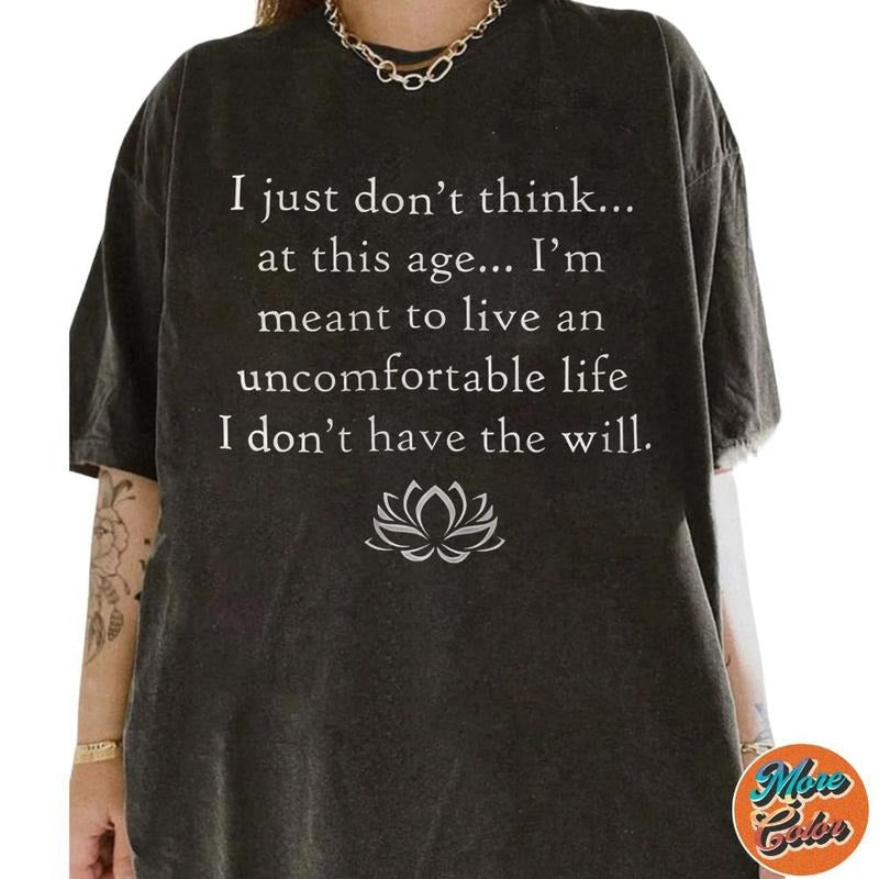 Parker Posey Uncomfortable Life Shirt, Quote Shirt, Murder Mystery White Shirt, Victoria Ratliff Shirts, Cotton Unisex T-shirt, Crew Neck, Size S- 3XL, Menswear Top, Womenswear Top Underwear Streetwear