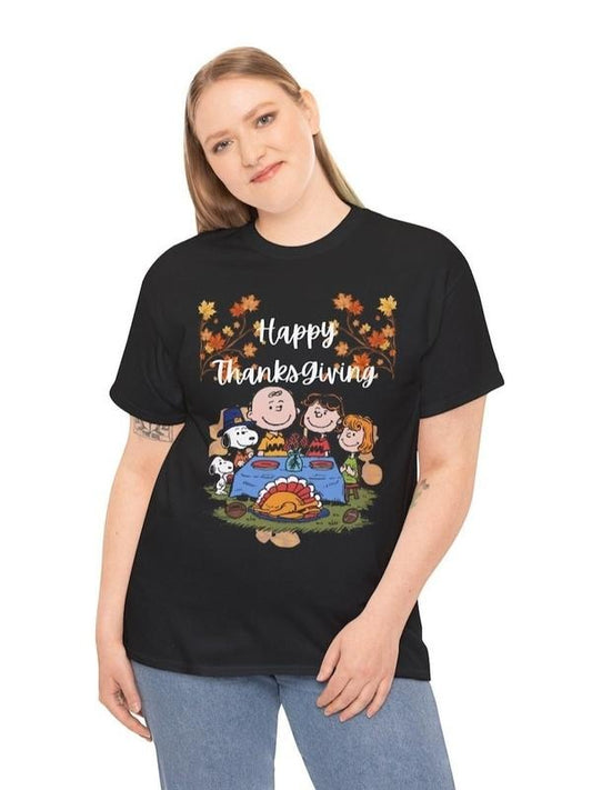 Peanuts Thanksgiving Shirt - Festive Snoopy Holiday Wear - Soft Charlie Brown Fall Gear - Great Gift Idea