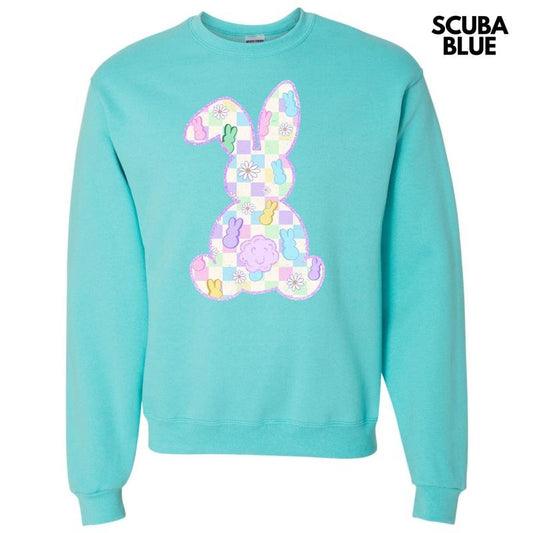 Peeps Checkered Bunny Sweatshirt 'NLB'