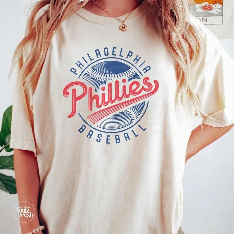 Philadelphia Baseball Shirt, Phillies Gameday Graphic Shirt, Philadelphia Phillies Baseball Game Day Fan Shirt, Retro Phillies Fan Gift Tee, Unisex T-Shirt, Gifts For Fan, Short Sleeve Tee Shirt, Gifts For Birthday Fathers Day Christmas Anniversary