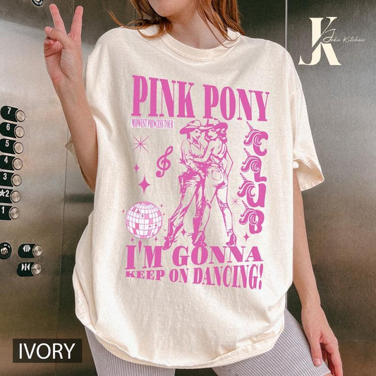 Pink Pony Club T-Shirt, Chappell Roan T-Shirt, Midwest Princess Tour, Hot To Go Shirt, Sapphic Lesbian WLW Pride Music Tee, Comfort Colors Shirtstyle{n002}2