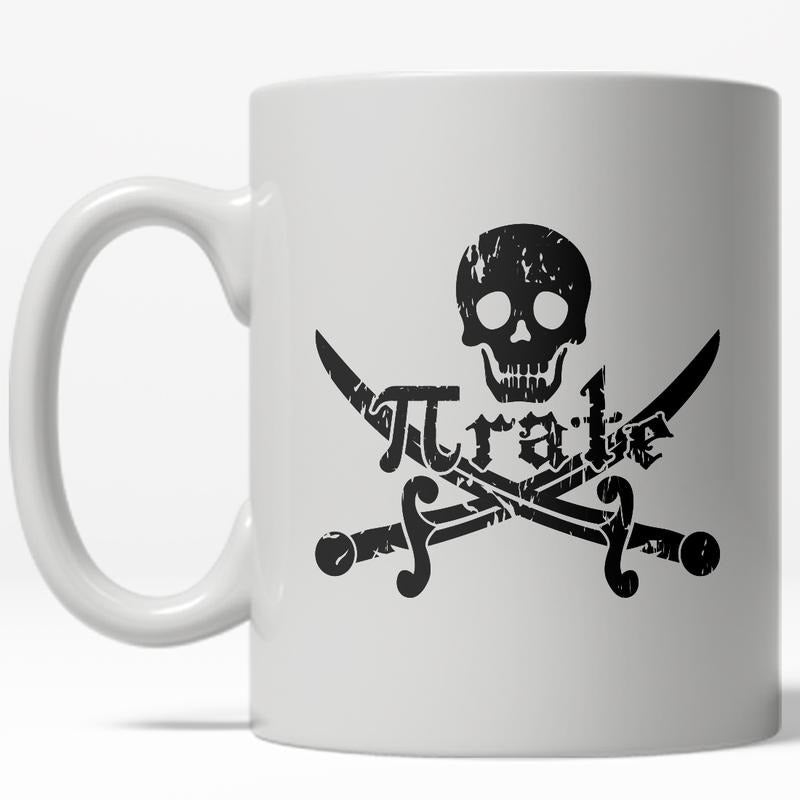 Pirate Math Mug Funny Fantasy Teacher Coffee Cup - 11oz Funny Coffee Mugs Ceramic Printed Drinkware Cup