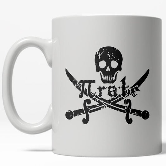 Pirate Math Mug Funny Fantasy Teacher Coffee Cup - 11oz Funny Coffee Mugs Ceramic Printed Drinkware Cup