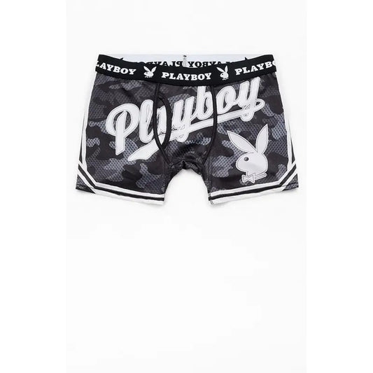 Playboy Men's By PacSun Black Camo Varsity Boxer Briefs