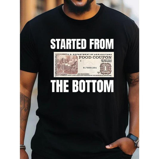Plus Size Money Print Men's Crew Neck Short Sleeve T-Shirt Fashion Regular Fit T-Shirt Top Spring Summer Holidays Daily Commute Dates made in usa