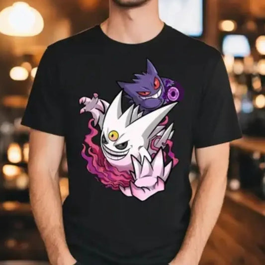 Pokemon Shirt, Gengar Shirt, Gamer Birthday Shirt, Anime Shirt, Charizard, Pikachu, Snorlax Shirt, Unisex Shirt, Short Sleeve Shirt, Gift Menswear Top