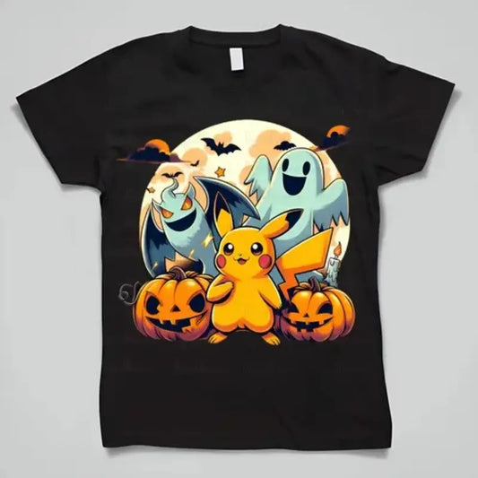 Pokemon T-Shirt, Pikachu Halloweenshirt, Womenswear Shirt, Anime Shirt, Pokemon Vintage Shirt, Gift For man, gift for her Top Menswear