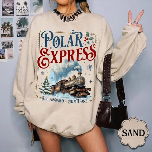 Polar Express Sweatshirt, Christmas Gift For Family, Xmas Sweater, Merry Christmas Hoodie, Ugly Christmas Sweater, Christmas Vacation  T-shirt, sweater and Hoodie
