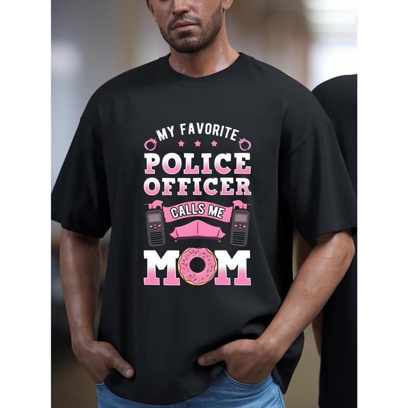 [Police Mom Shirt] 1pc Police Officer Calls Me Mom Shirt