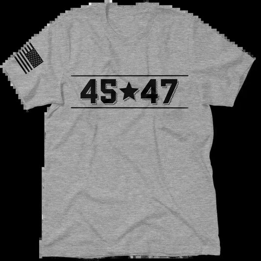 45-47 Heather Gray T-Shirt Jersey Men's 30-Day Guarantee Quality Cotton/Poly Blend with Blue Collar - Menswear, Top Apparel | Funny, Graphic Tees