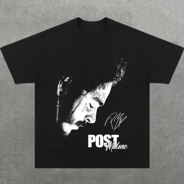 Post Style Malone T-Shirt, Music Rap Tee, Pop, Hip Hop, R&B, Y2k, Unisex T-Shirt, Gift For Men Women Womenswear Menswear Top Streetwear
