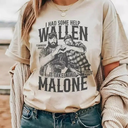 Post Wallen I Had Some Help shirt Gildan, Country Music Shirt, Country Posty T-shirt, Post Wallen Tee, Morgan Malone Tee, Gift For Him, Gift For Her Comfort Cotton