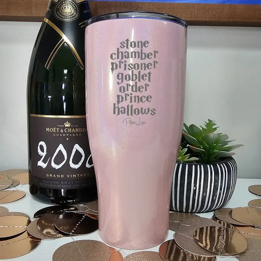 Potter Books Laser Etched Tumbler
