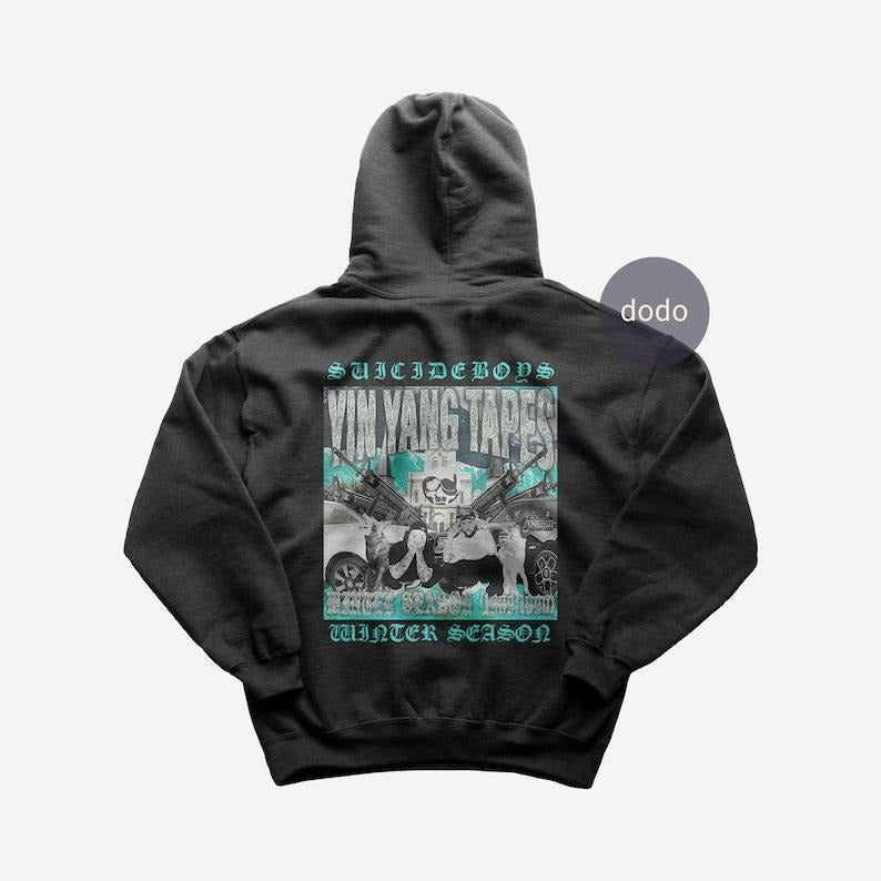 Premium Suicideboys Hoodie - YIN YANG TAPES: Winter Season Album Hoodie - Suicideboys New Album Hoodie - Unisex Heavy Cotton Hoodie