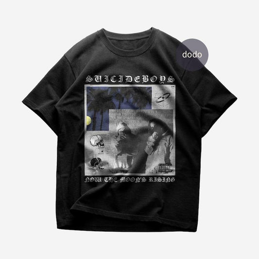 Premium Suicideboys T-Shirt - Now The Moon's Rising Album Shirt - Suicideboys New Album Shirt - Unisex Heavy Cotton Tee