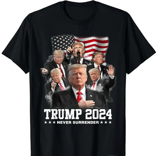 President Donald J Trump 2024 T-Shirt Graphic Tee Tops Underwear Crewneck Menswear T Shirt