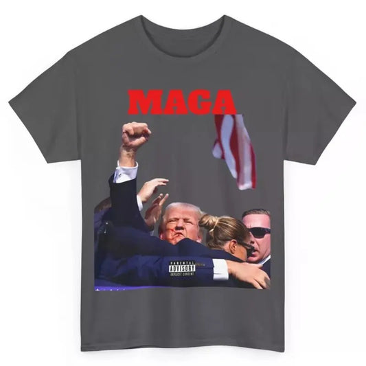 President Trump MAGA Shot Rally Pennsylvania Stand Strong Make America Great, Unisex Tshirt