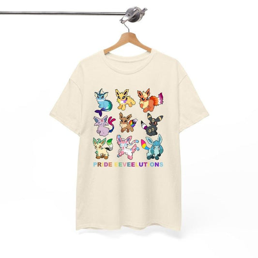 Pride Evolutions Tee, LGBT Friendly Shirt, LGBTQ+ Support Shirt, Rainbow Shirt, LGBT Pokemon Shirts, Pride Flag Shirt.