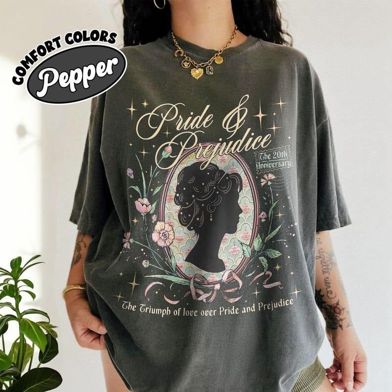 Pride and Prejudice Comfort Colors Shirt For Fan, Elizabeth Bennet Inspired T Shirt, Obstinate Headstrong Girl Tee, Mr Darcy Book Lover Gift