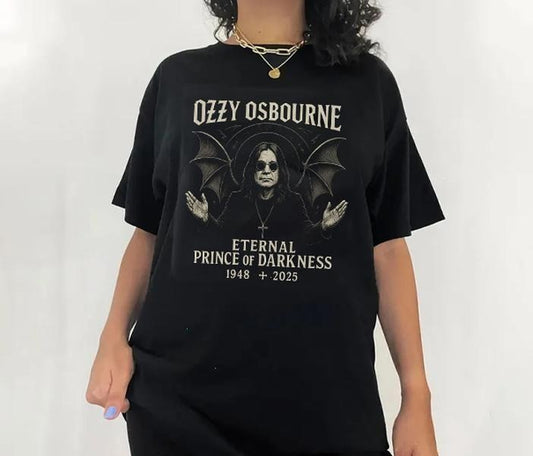 Prince Of Darkness Ozzyyy 1948-2025 Memorial T-shirt, Music T-shirt, Memorial Shirt For Fan