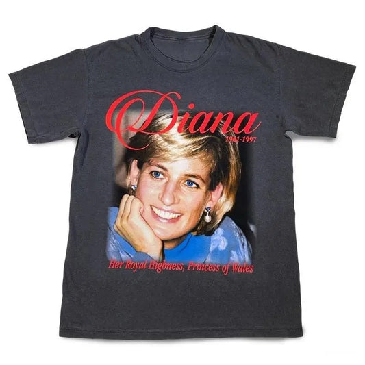 Princess Diana Moby Thrift Offical Tee, Diana Moby Shirt, Gift for Girlfriend, Top Women Lady Streetwear Crewneck Round Neck