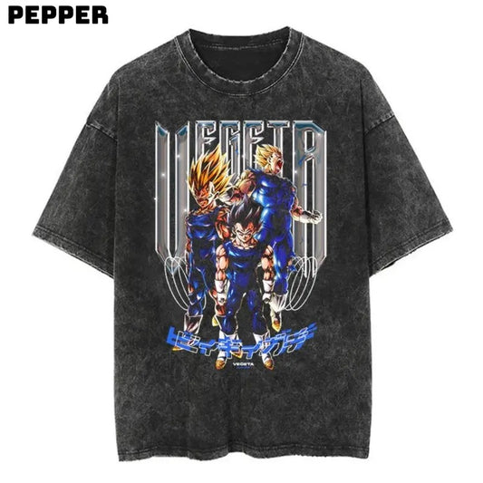 Princevegeta Vintage Tee, Anime Tshirt, Anime Dragon Ball Shirt , Anime Dragon Ball merch, Princevegeta Shirt, Princevegeta Merch ,Gifts for fans Anime, Gift For Man And Gift For Women, Anime Graphic Tee Menswear Top Streetwear T Tropical Shortsleeve