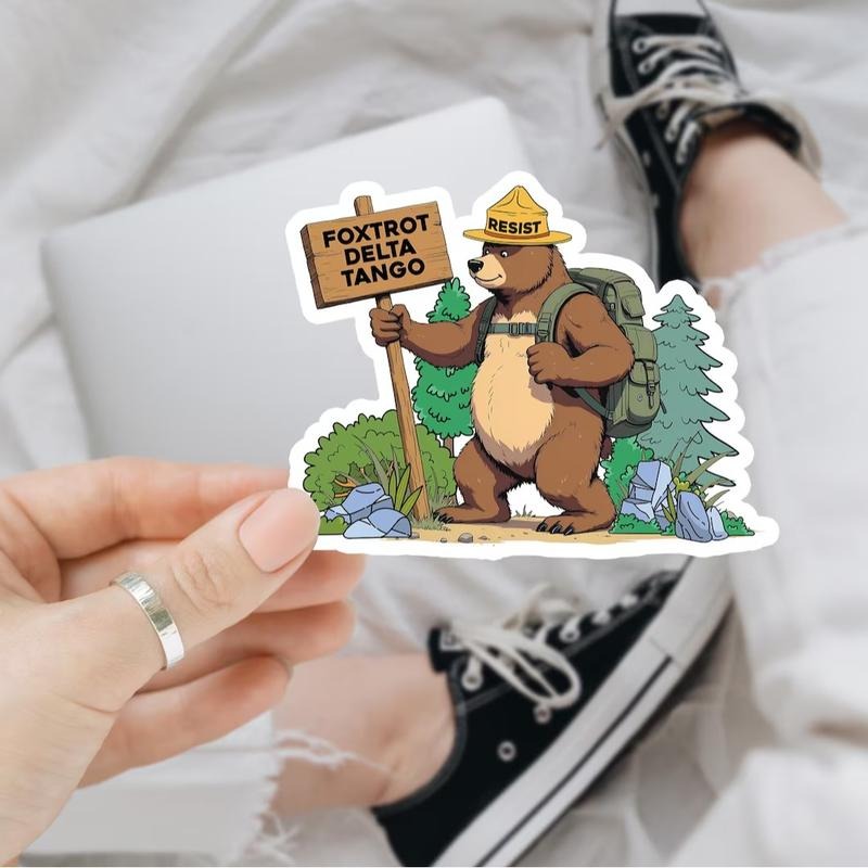 Protect Our Parks Sticker, National Park Sticker, Hiking Stickers, Water Resistant, Decalstyle{n002}4