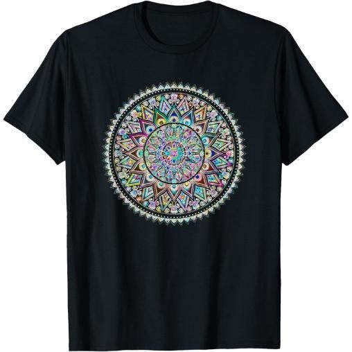Psychedelic Love Mandala Heart Chakra T-Shirt Made in USA