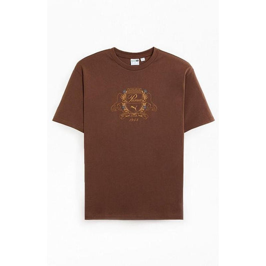 Puma Men's Brown Family Legacy Graphic T-Shirt - Multicolor