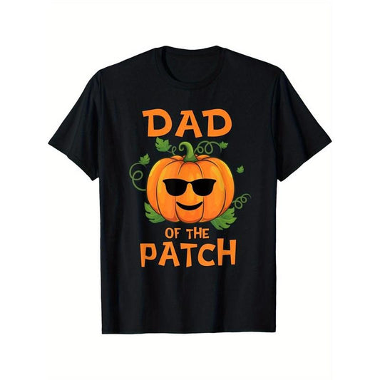 Pumpkin Dad of the Patch T-Shirt Family Halloween Tee for Adult made in usa