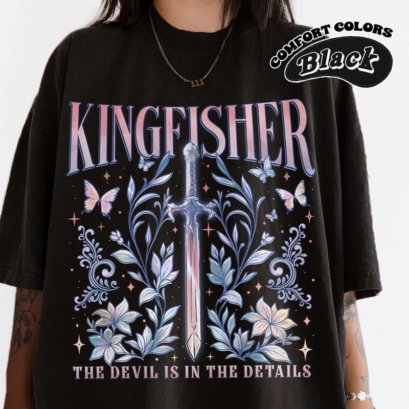 Quicksilver Kingfisher T-Shirt, Fantasy Bookish Shirt, Quicksilver Callie Hart Shirt, Saeris Fane Kingfisher Inspired, Timeless