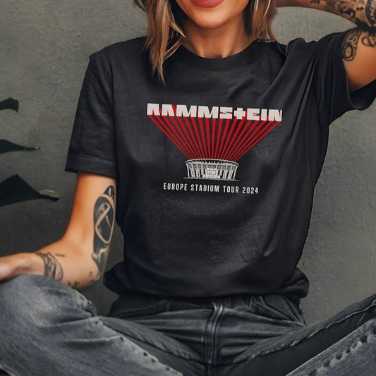 R.Ammstein Shirt, 30th Anniversary 2024 Europe Tour Tee Shirt, Gift For Rock Band Lover, German Rock Classic Tee Shirt, Music Tour 2024 Concert Merch, Unisex T-Shirt, Gifts For Her, Short Sleeve Tee Shirt