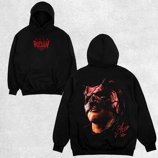 RHEA RIPLEY NEW V3 HOODIE-SWEATSHIRT-TEE , Wrestling Tee, Wrestling Graphic Tee, Wrestler Shirt, Sports Shirt, Vintage Wresting Shirt, Wrestling Gift