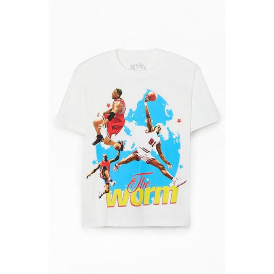 RODMAN BRAND Men's In The Clouds Oversized T-Shirt - Multicolor